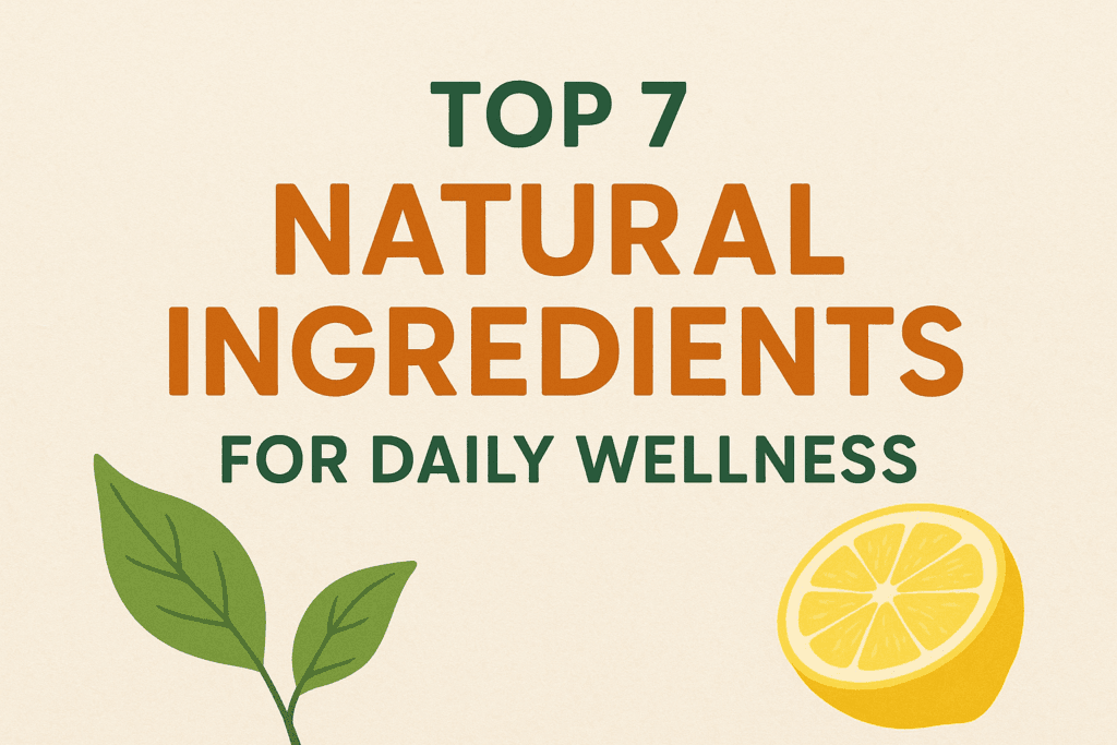 Top 8 Natural Ingredients That Can Transform Your Daily Wellness Routine